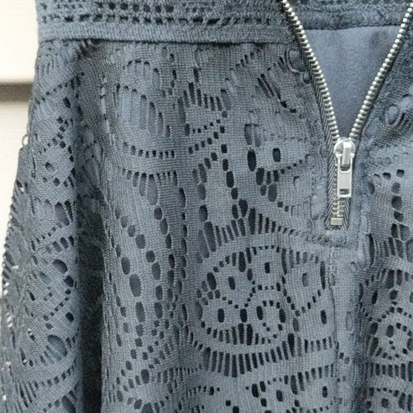 Aqua black lace zip up dress - Picture 12 of 16